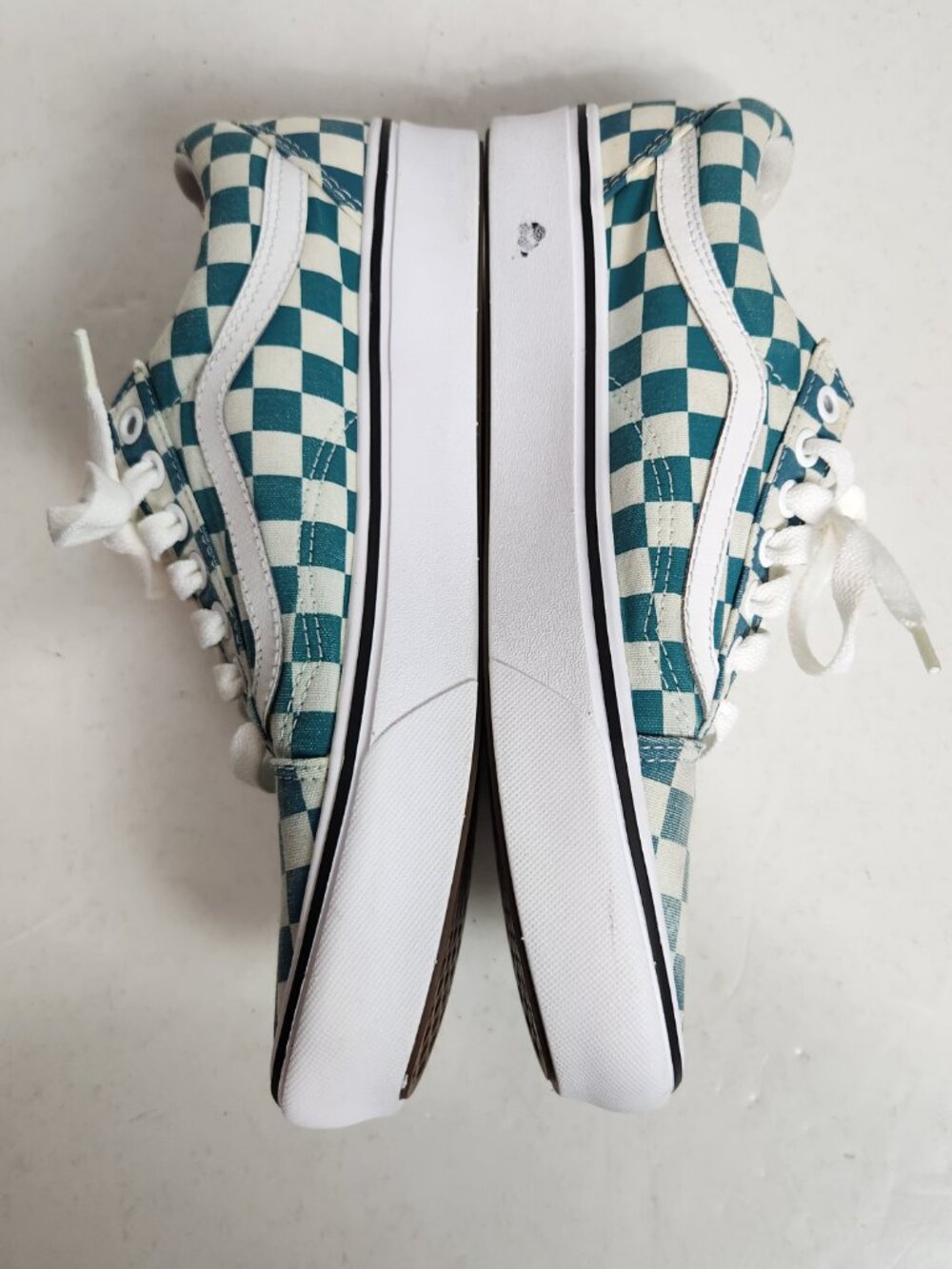 Vans Comfycush Old Skool Checker Men's Size 8.5 Women's 10 Skate Shoes Quetzal - Picture 7 of 13